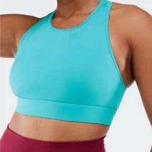 FABLETICS Trinity High Impact Sports Bra - Turquoise Size XL